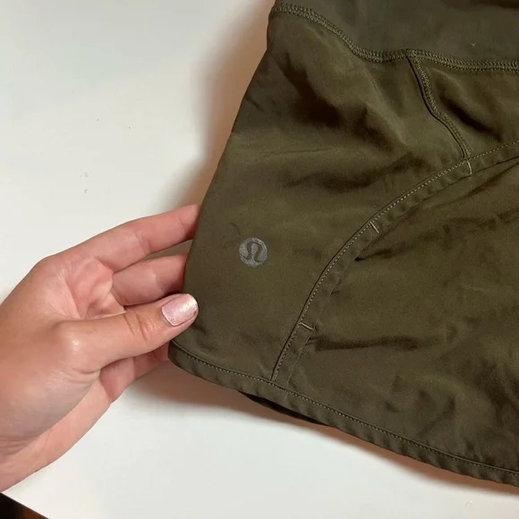 Lululemon Speed Up 4” Dark Olive - Picture 8 of 8